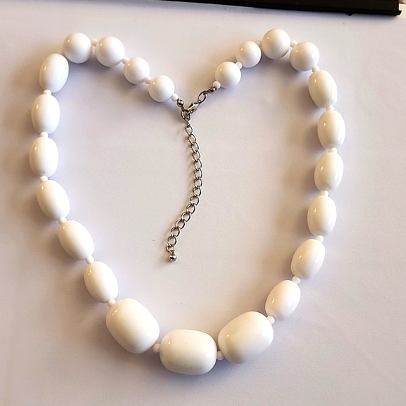 Vintage Jewelry - Vintage Style Chunky White Beads  In New Condition must Bundle NP